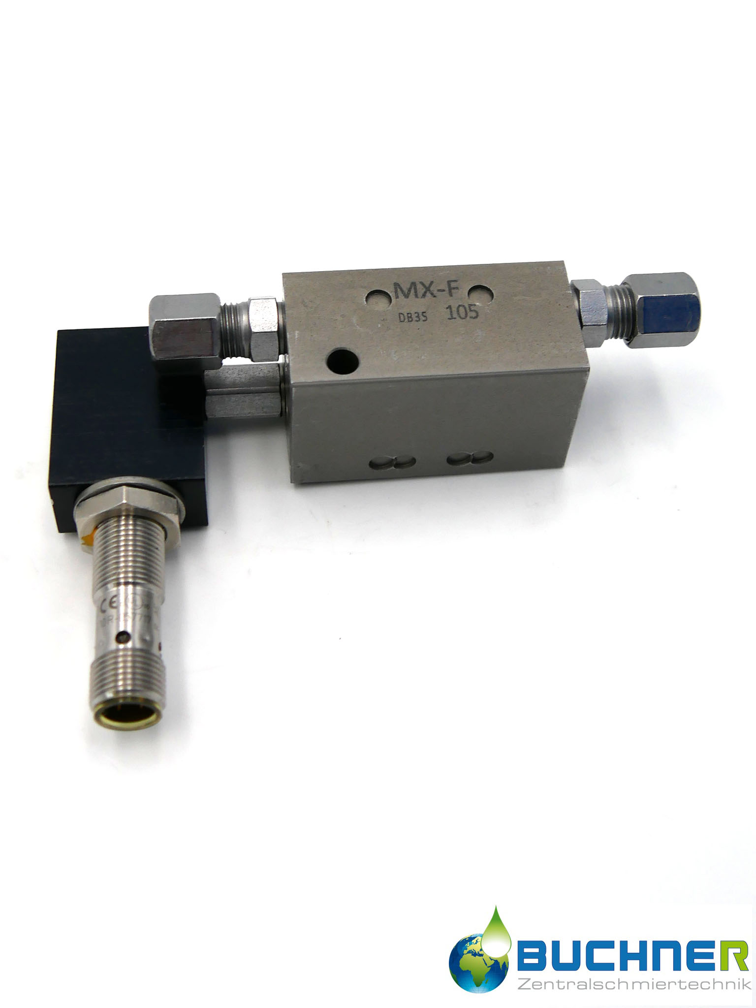 Endelement MX-F mit Näherungsschalter M12x1